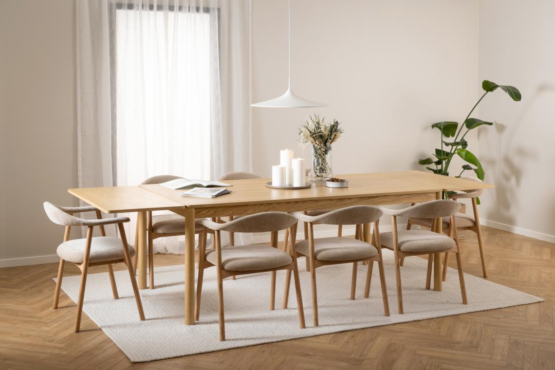 Addi eetkamerstoel met armleuningen (set van 2)