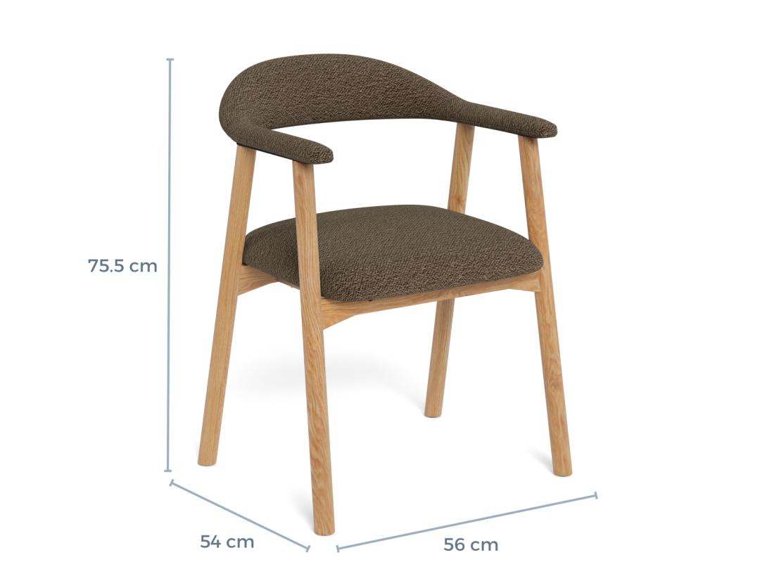 Addi dining chair with armrest (set of 2)