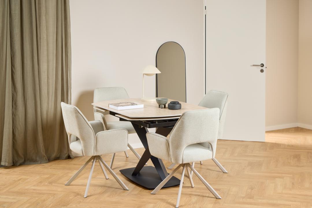 Graham dining chair with armrest