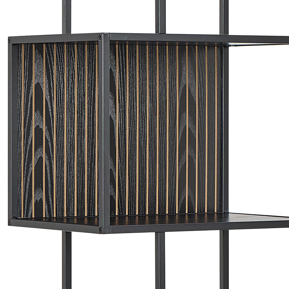 Industriële Boekenkast Zwart – 5 Planken