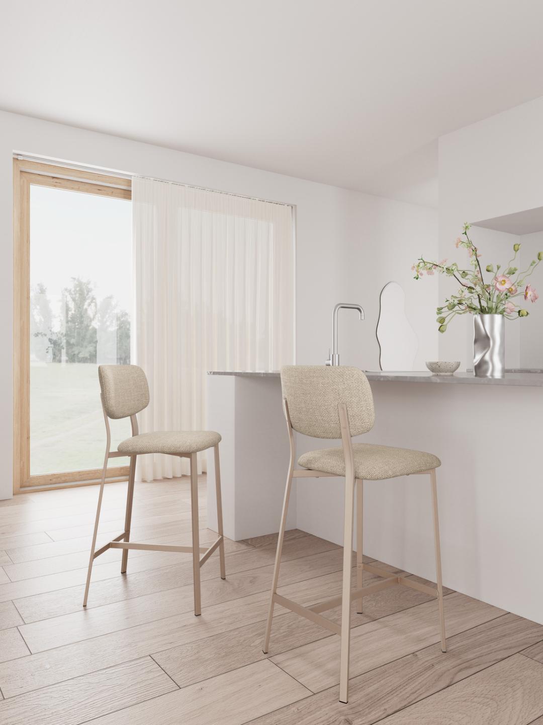 Alison Counter Barkruk Beige
