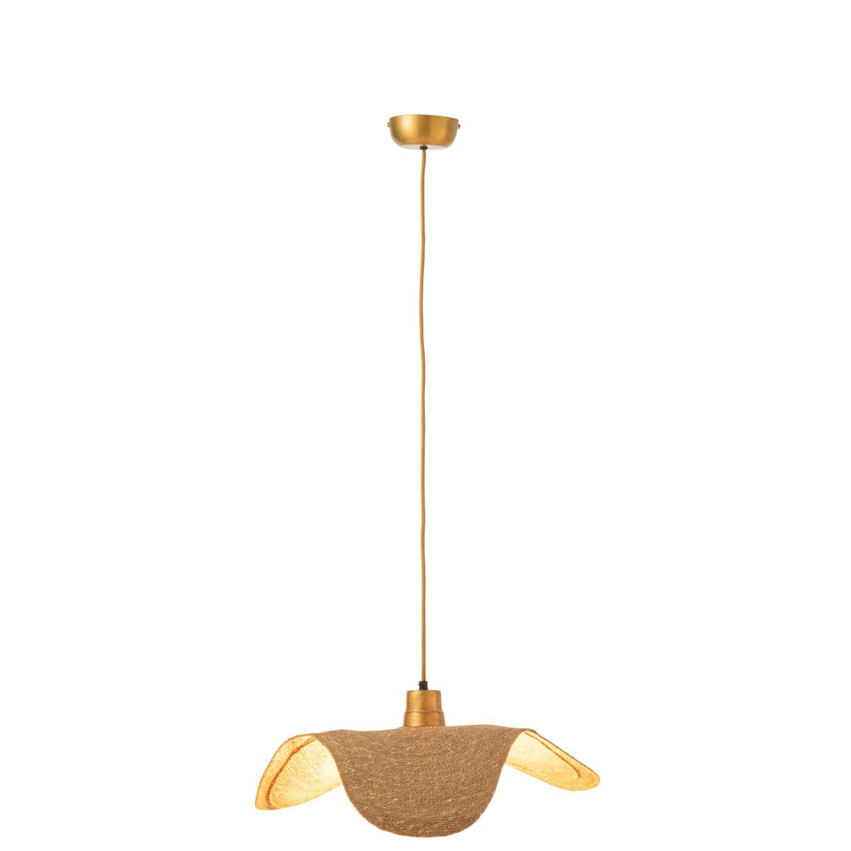 J-Line hangende Lamp Moonj - jute - naturel - small