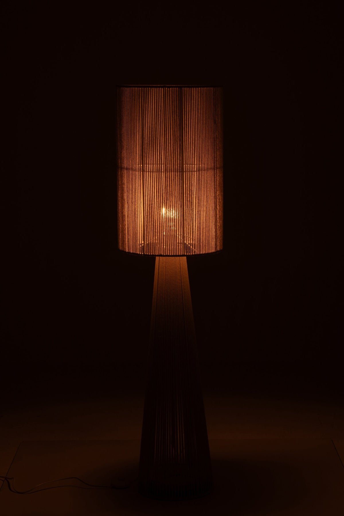 Vloerlamp Rope Cloth Greige Medium – 140 cm