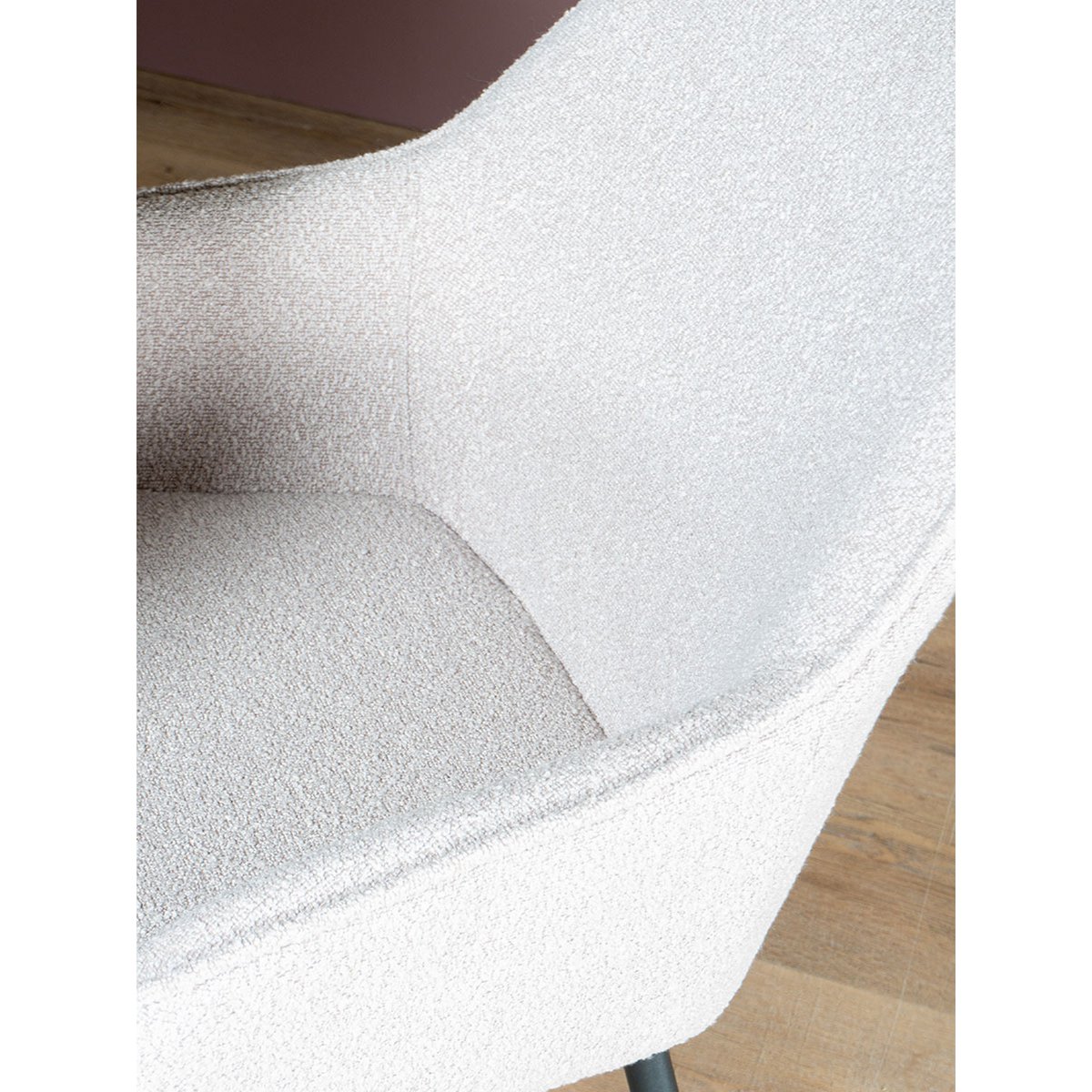 Eetkamerstoel Fenna – Bouclé – Naturel