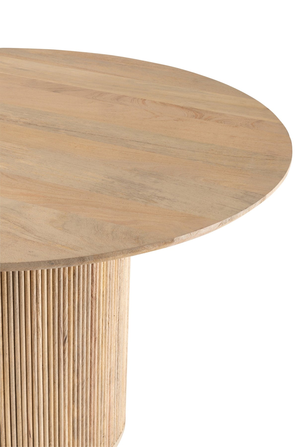 Eettafel Vincent Mangohout Naturel – Ø120 cm