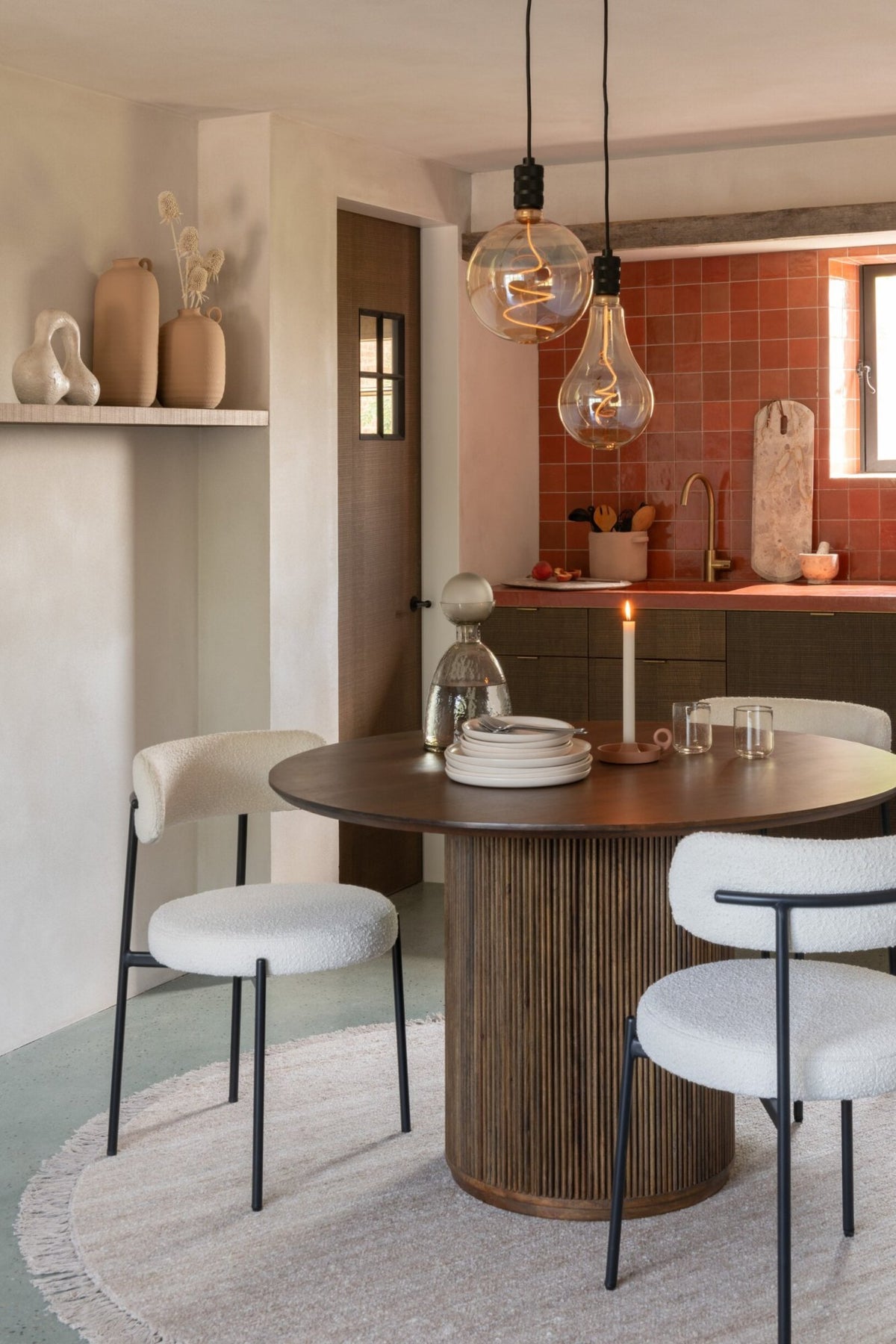 Vincent Ronde Eettafel Mangohout – Bruin