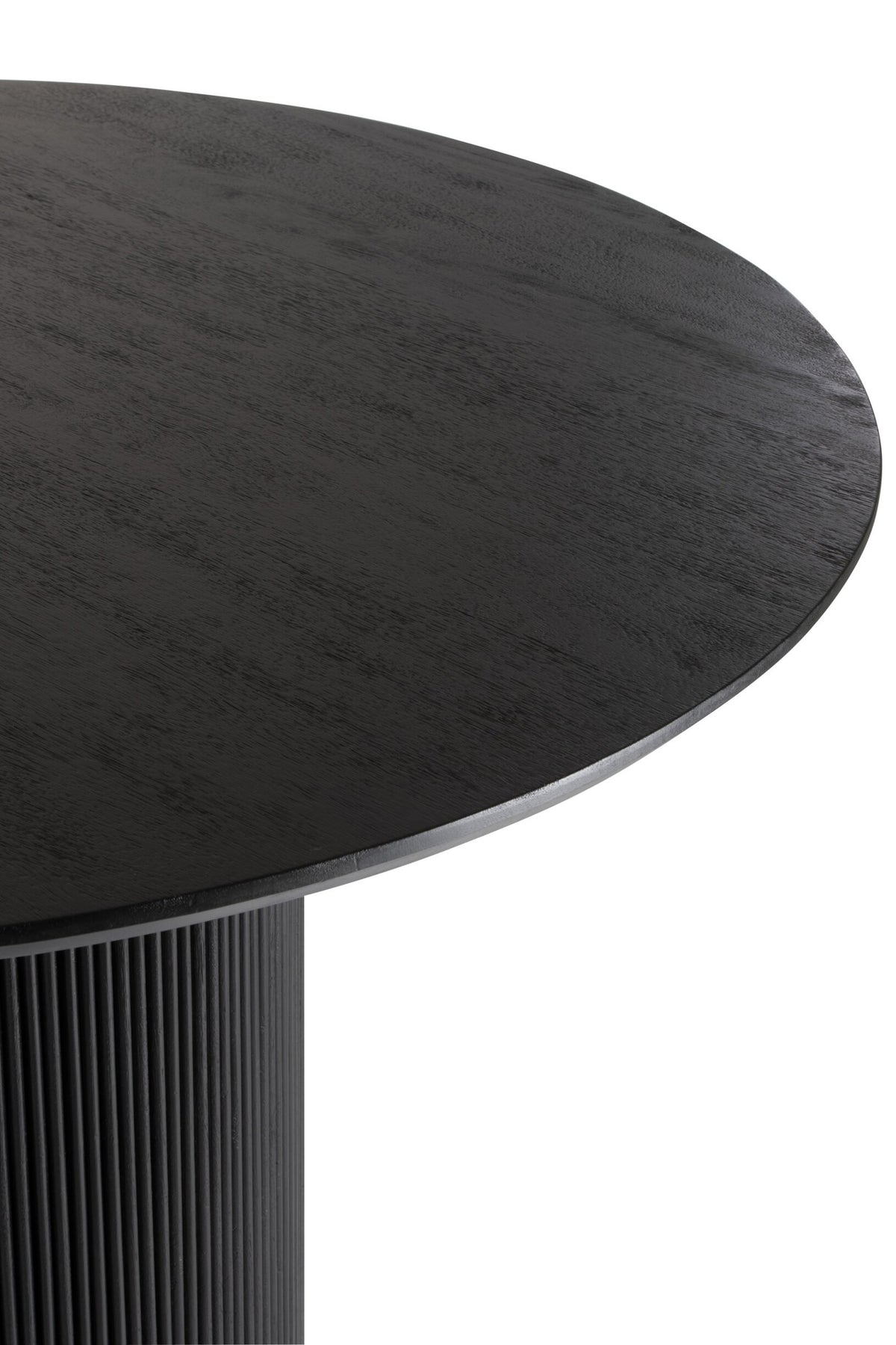 Eettafel Vincent Mangohout Zwart – Ø120 cm