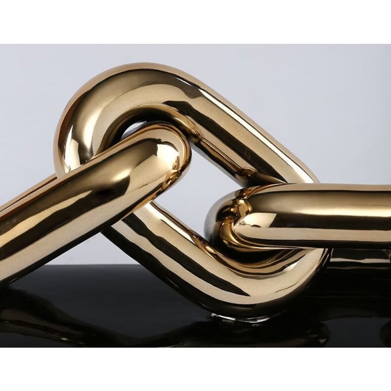 Moderne Luxe Gouden Ketting Art 4 Schakel LARGE