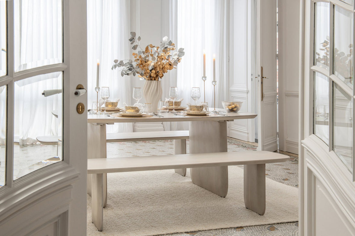 Eettafel Acaciahout – Wit