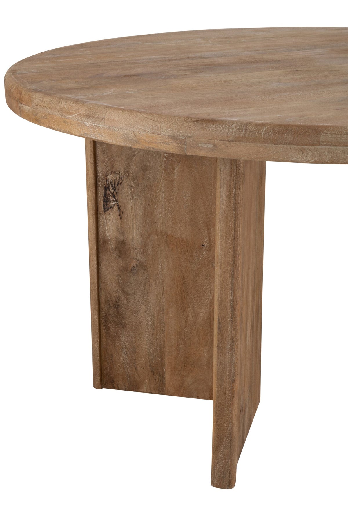 Ronde Eettafel Mangohout Naturel – Ø150 cm