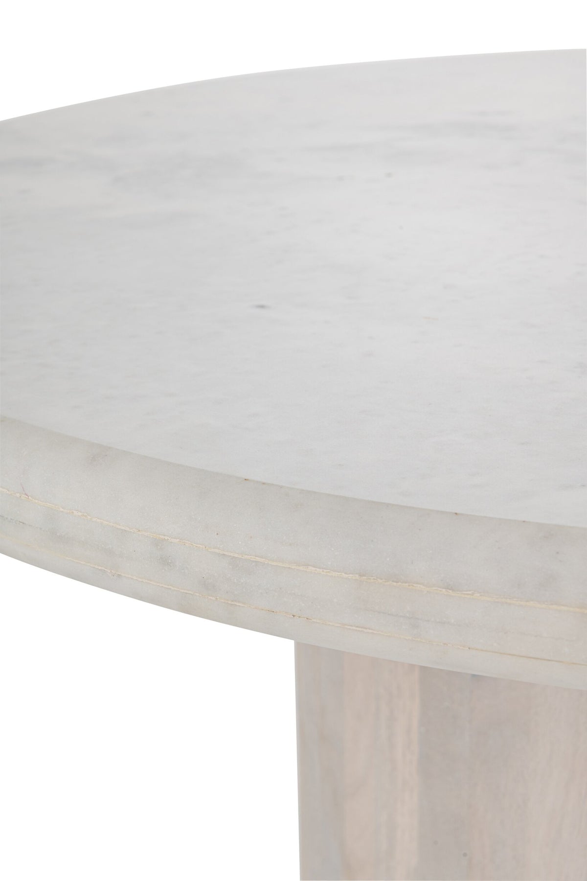 Ronde Eettafel Marmer – Off-White