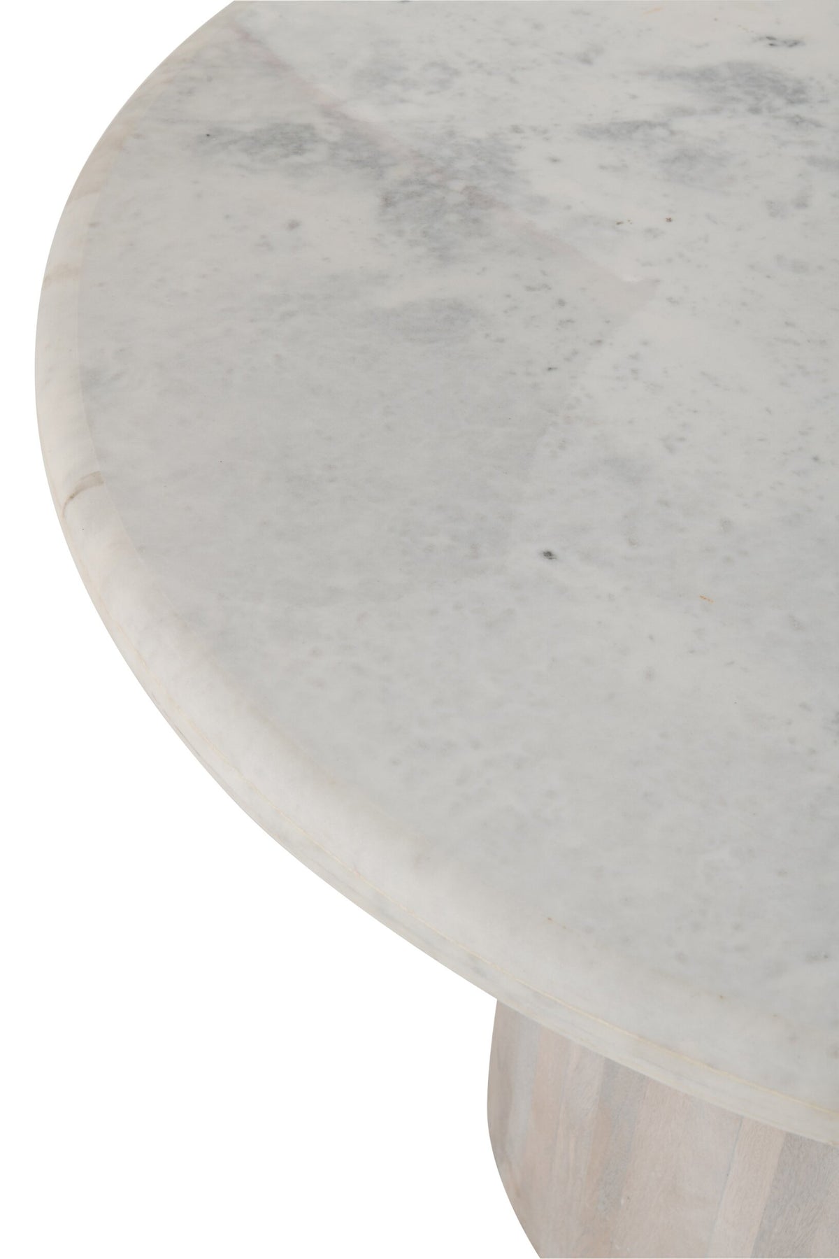 Ronde Eettafel Marmer – Off-White