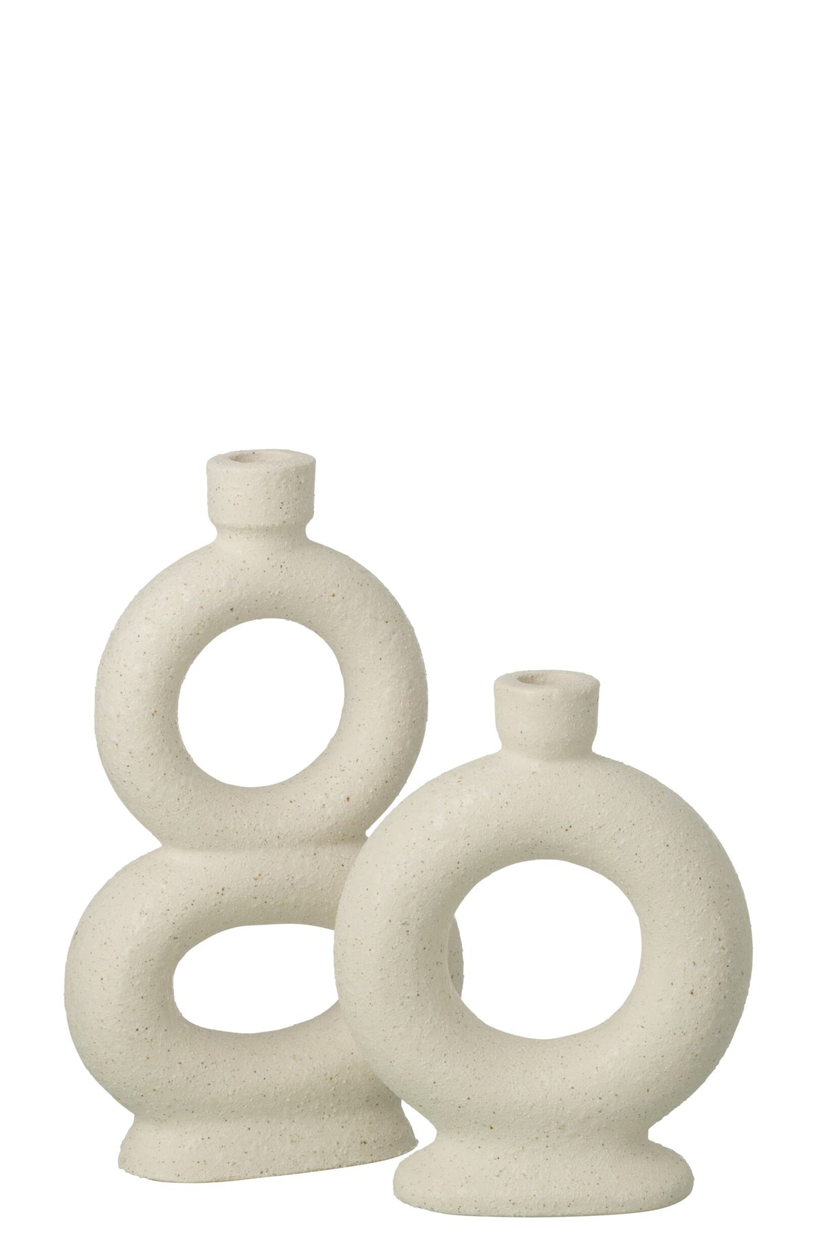 Vaas Soliflore 2 Rings – Off-White – Large