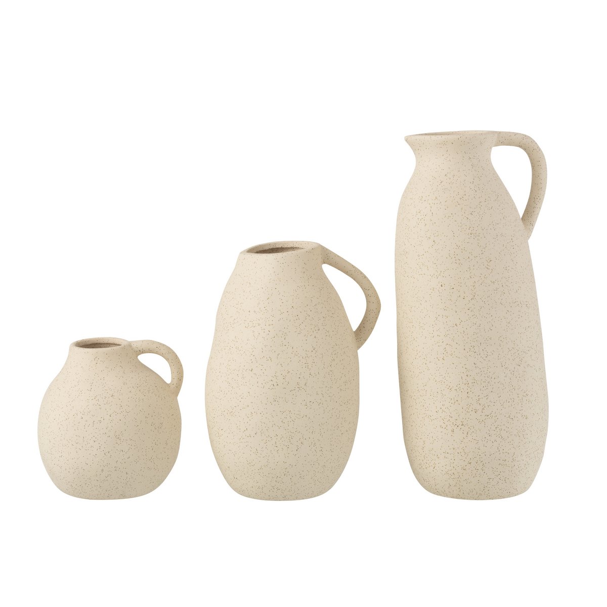 J-Line vaas Kruik - keramiek - beige - large