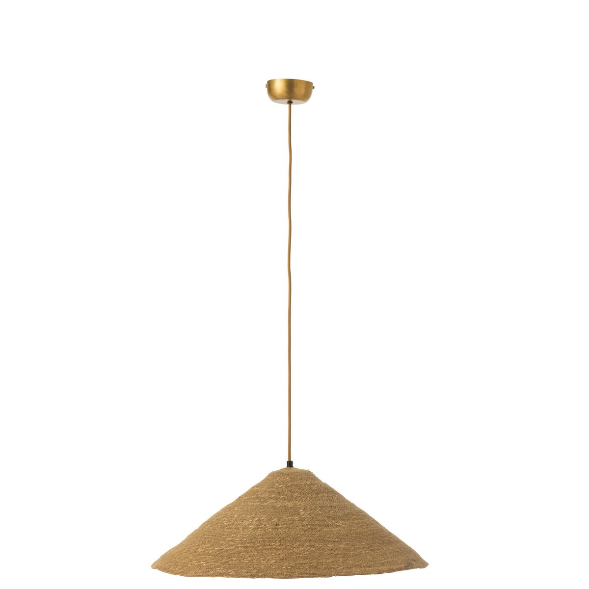 J-Line hangende Lamp Hoed Moonj - jute - naturel - small