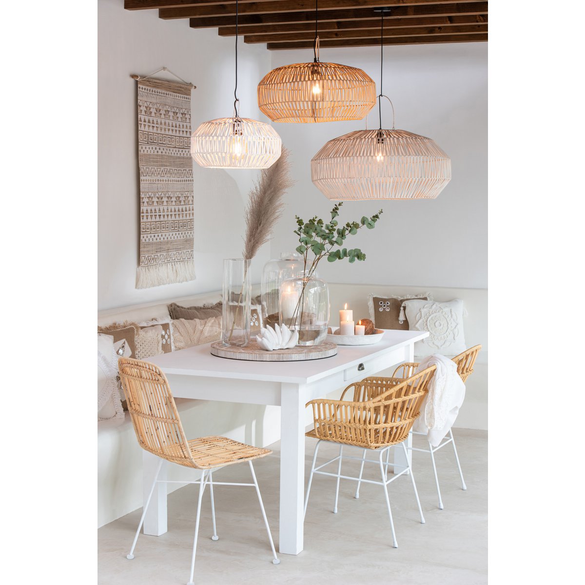 J-Line Vaas Cleo Glas Transparant Small