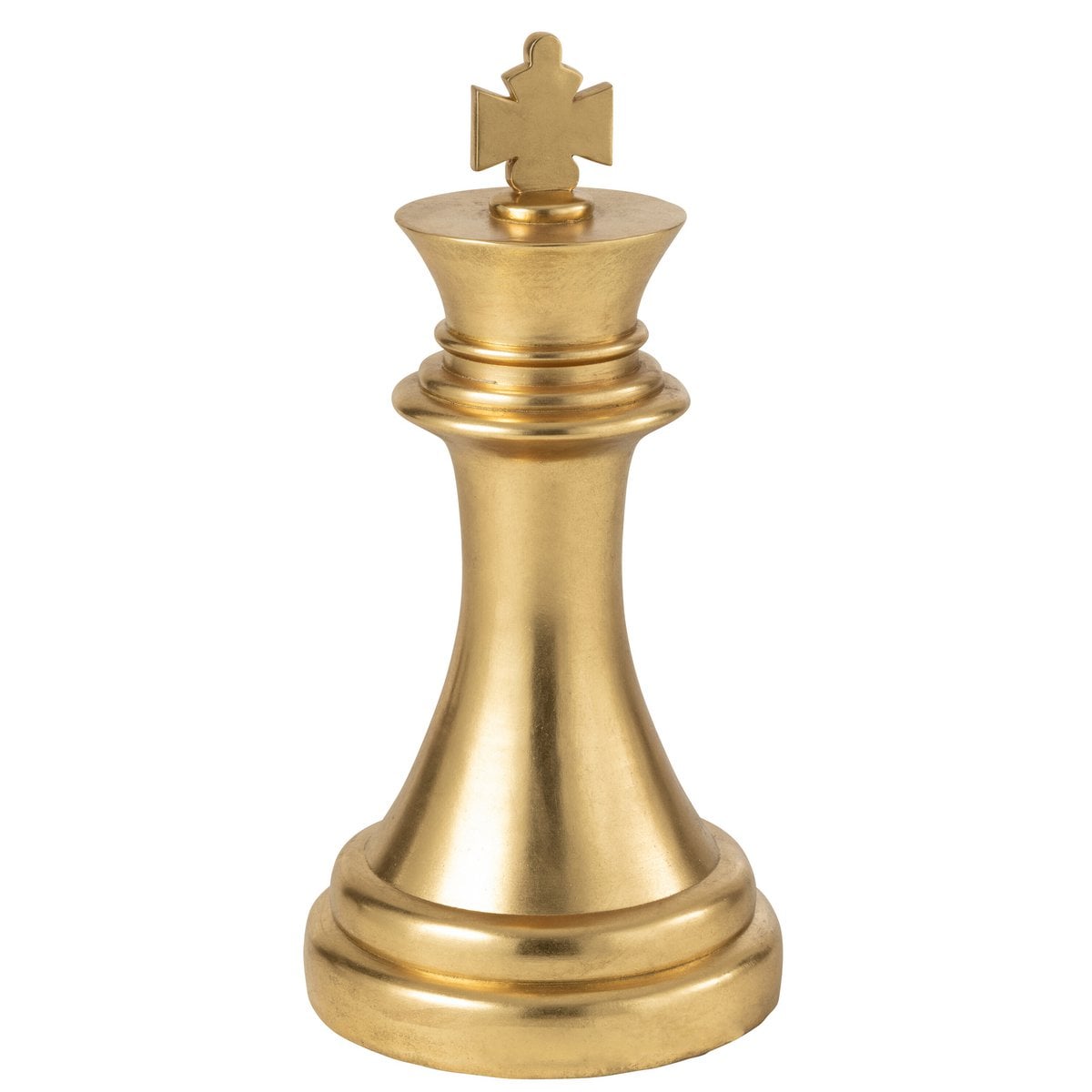 J-Line decoratie Schaakstuk Koning - polyresin - goud
