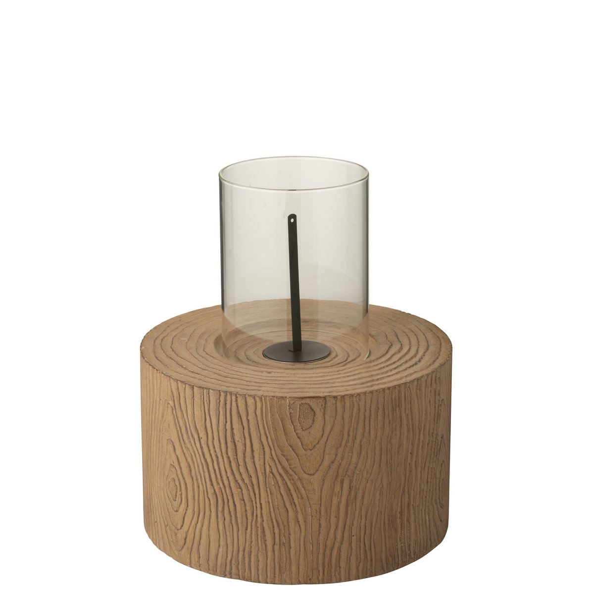 J-Line vuurschaal Trunk Rond - magnesium - bruin