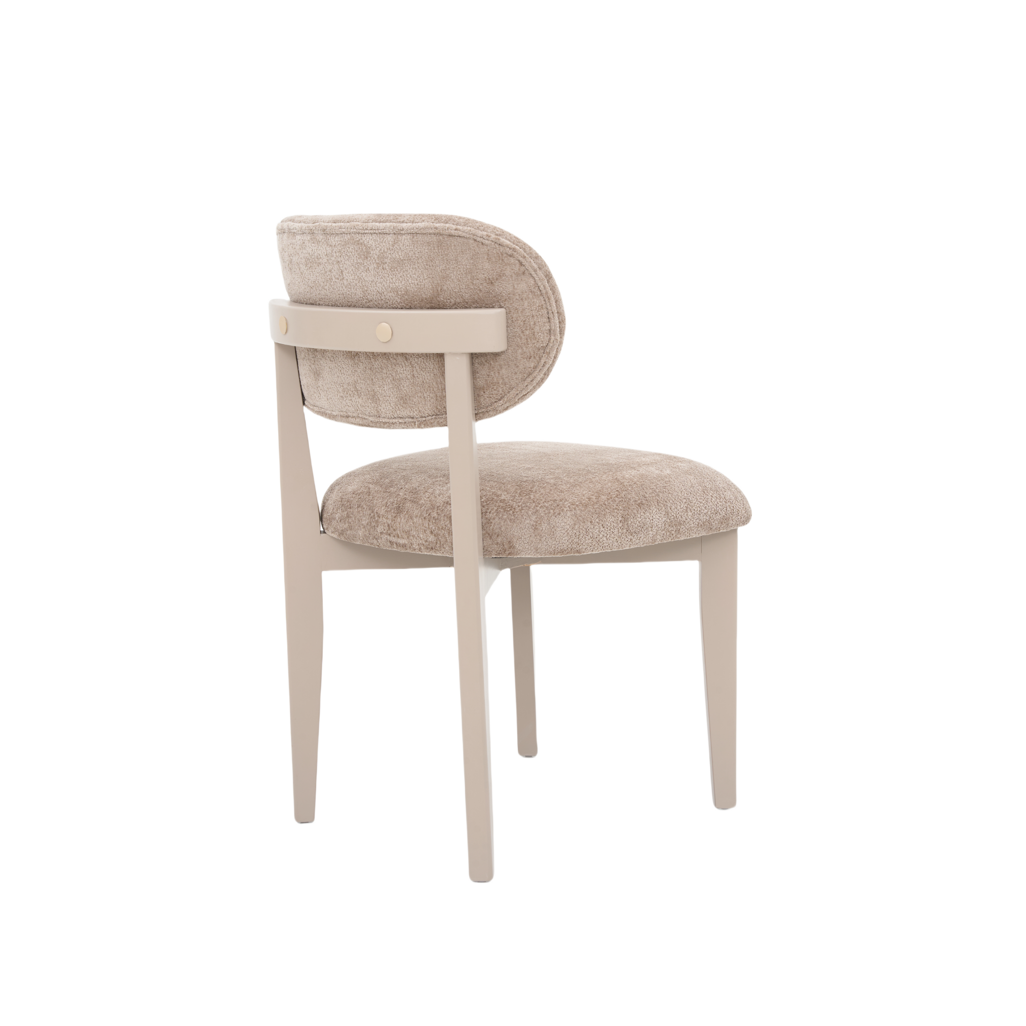 Eetkamerstoel Silla – Bruin met Champagne Poten