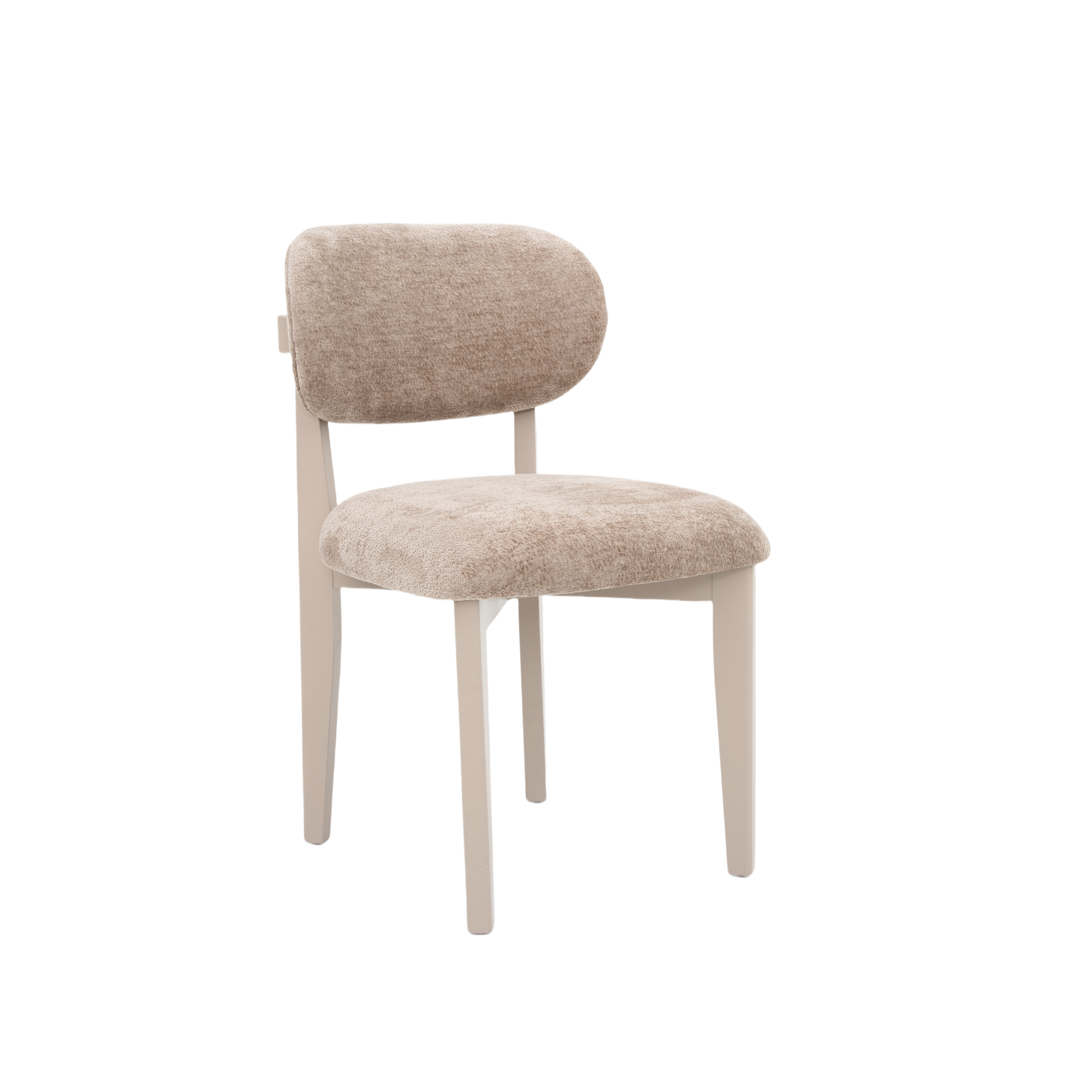 Eetkamerstoel Silla – Bruin met Champagne Poten