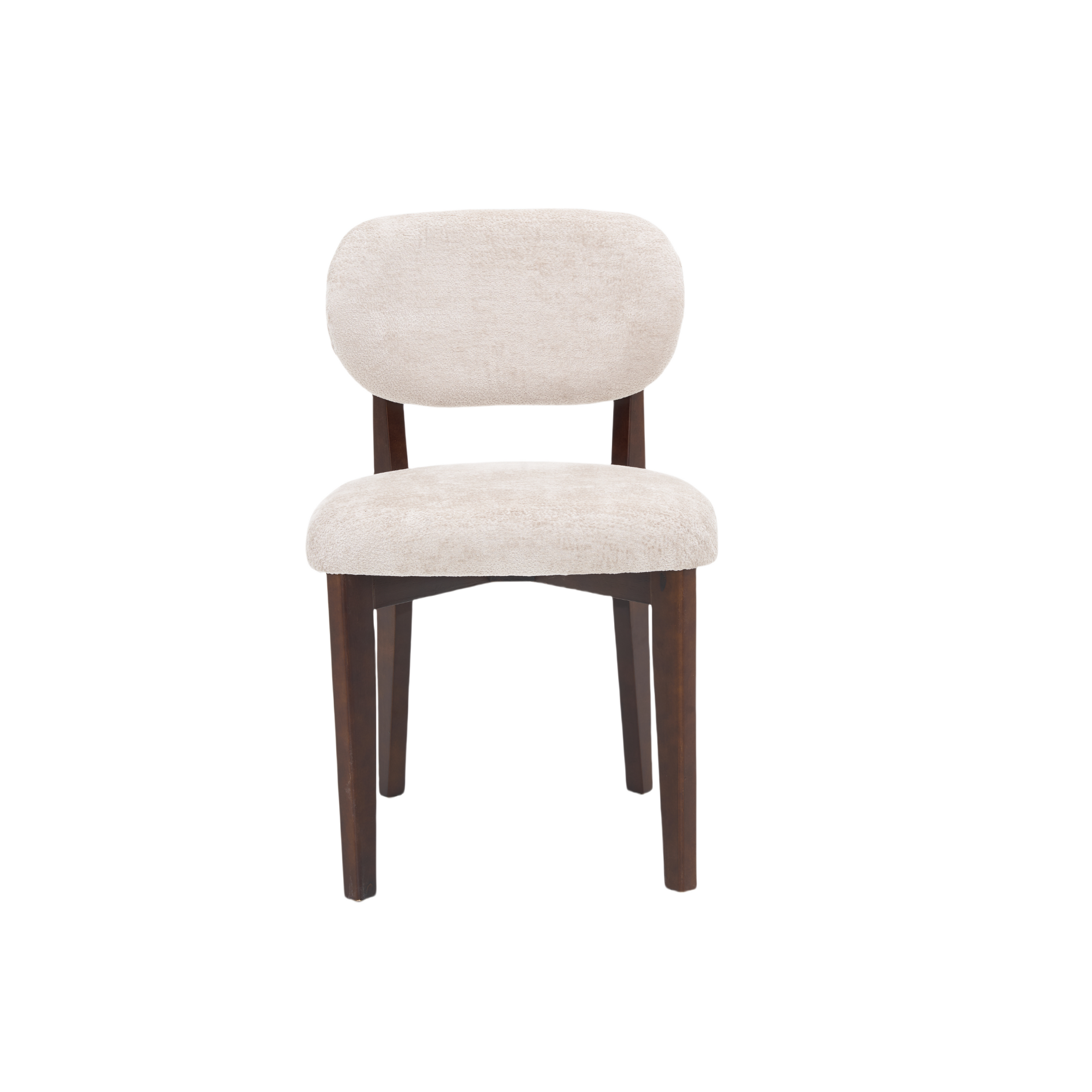 Eetkamerstoel Silla – Taupe met Bruine Poten