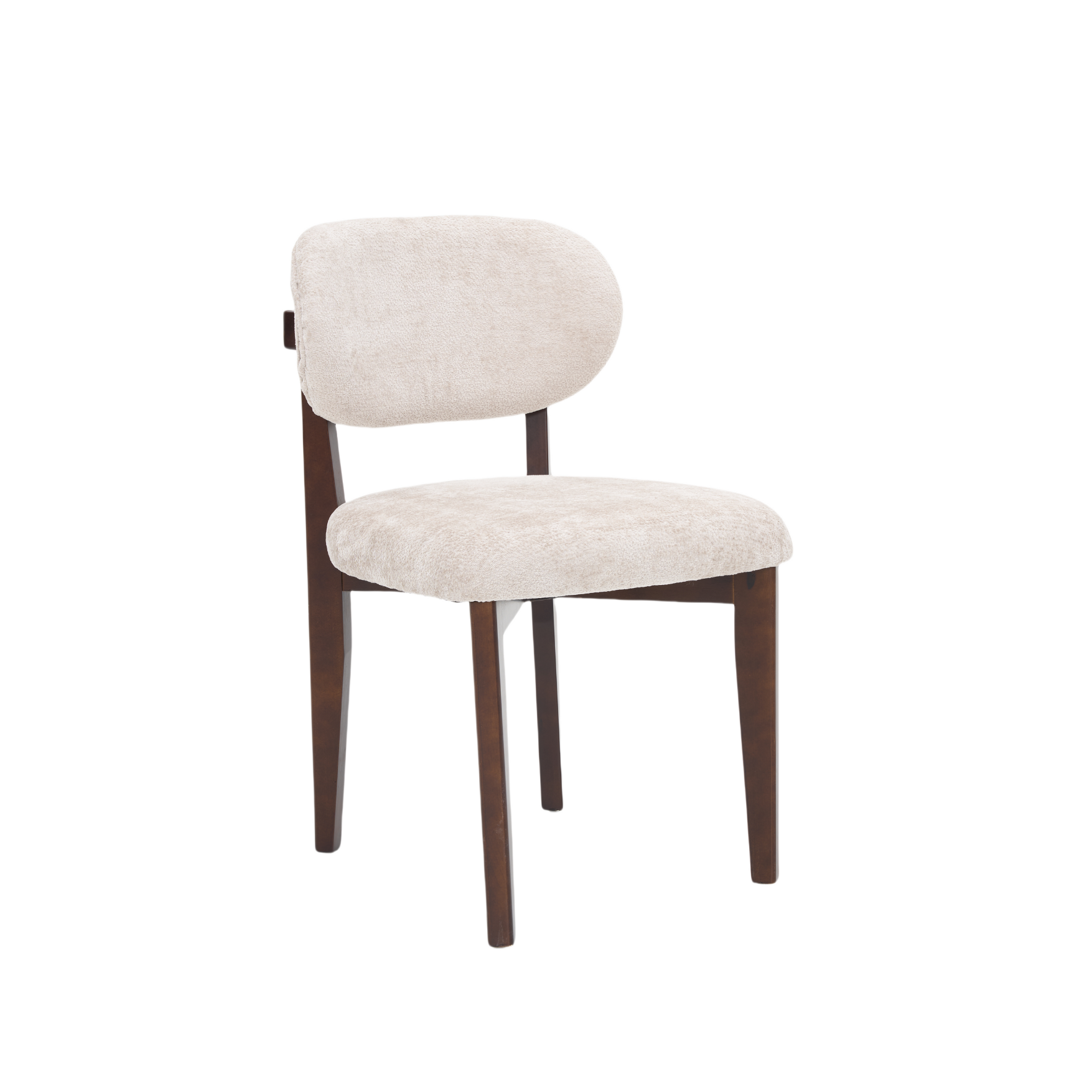 Eetkamerstoel Silla – Taupe met Bruine Poten