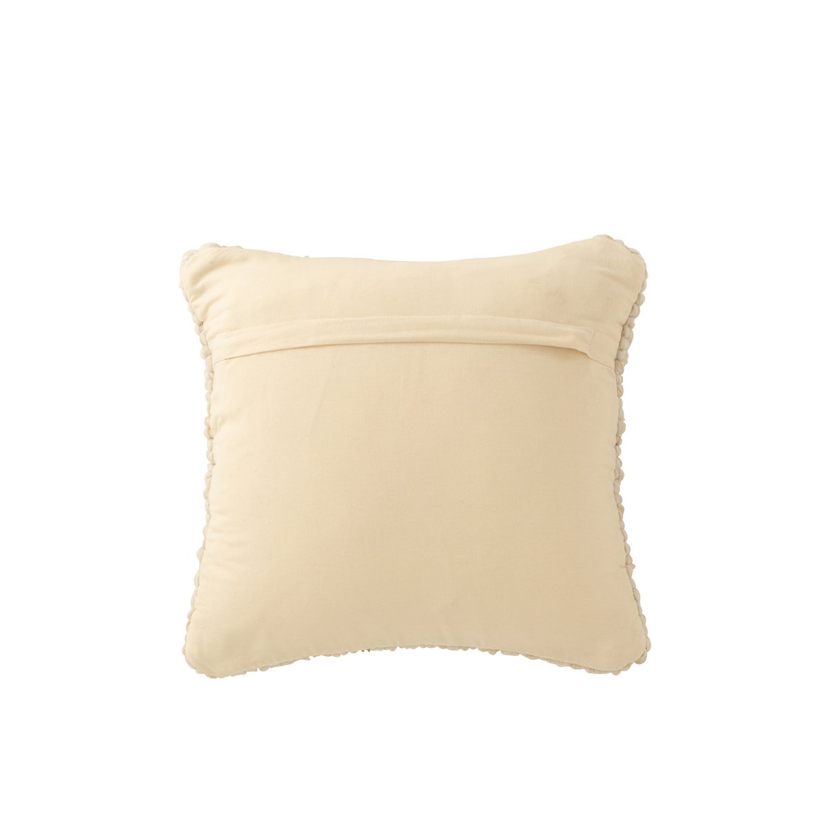 J-Line Kussen Geweven Polyester Ecru