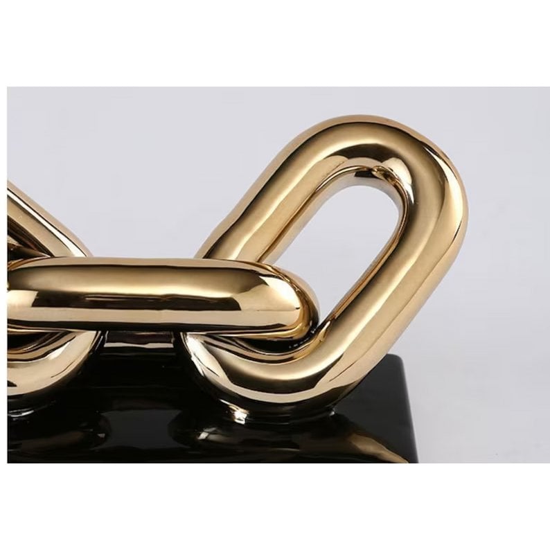 Moderne Luxe Gouden Ketting Art 4 Schakel LARGE