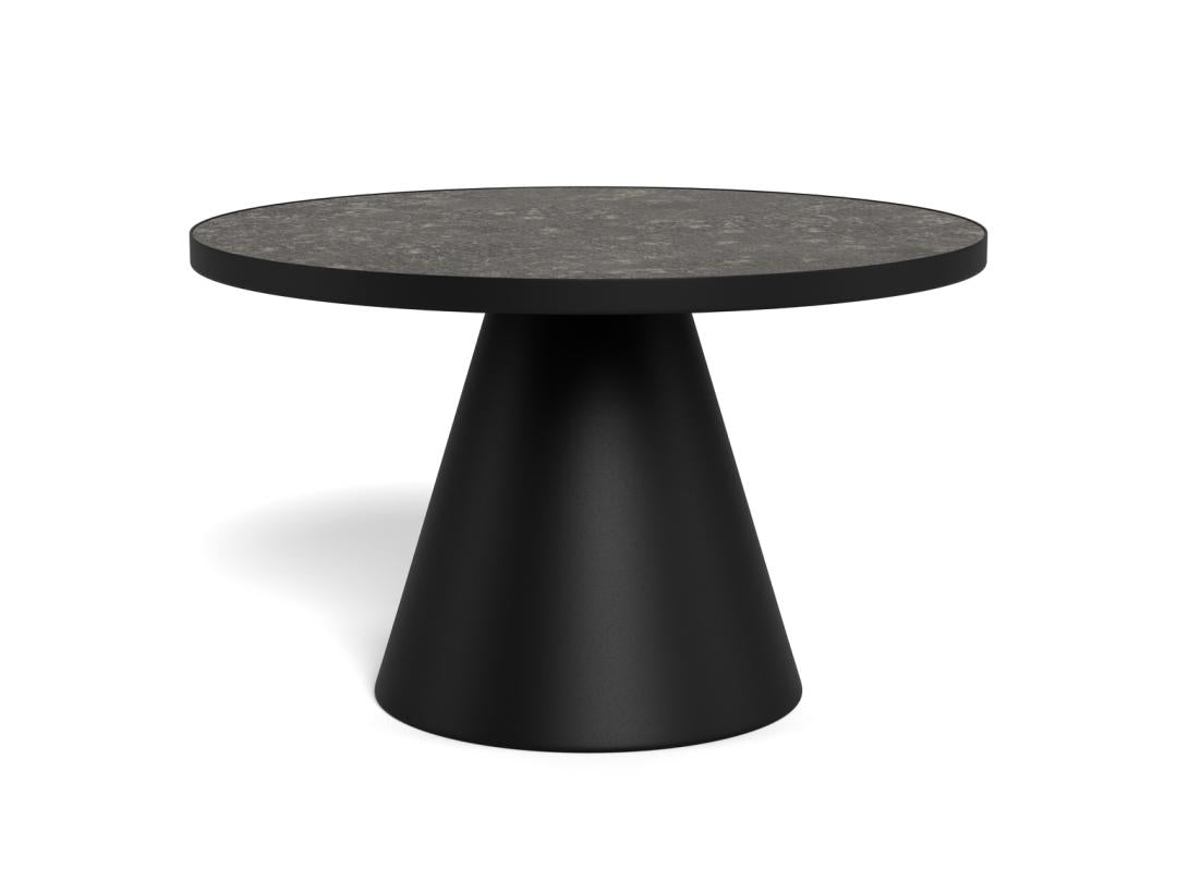 Ronde Salontafel Solie – Zwart Keramiek Ø66 cm