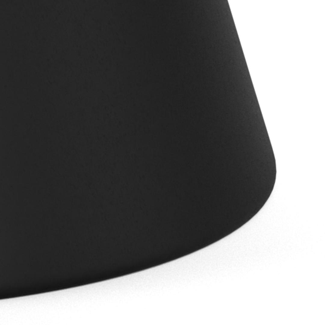 Ronde Salontafel Solie – Zwart Keramiek Ø66 cm