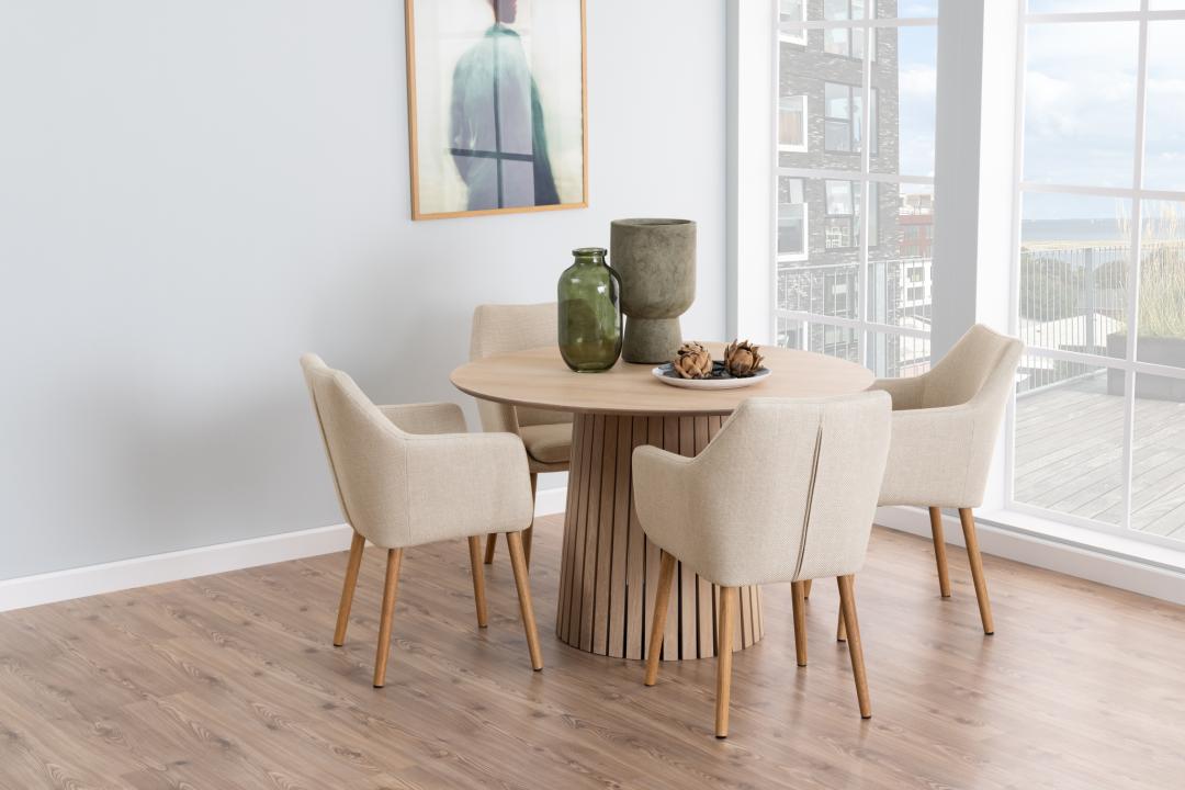 Ronde Eettafel Ø120 cm – White Oak