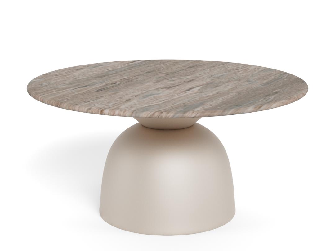 Ronde Salontafel Chardai Marmer, 80cm