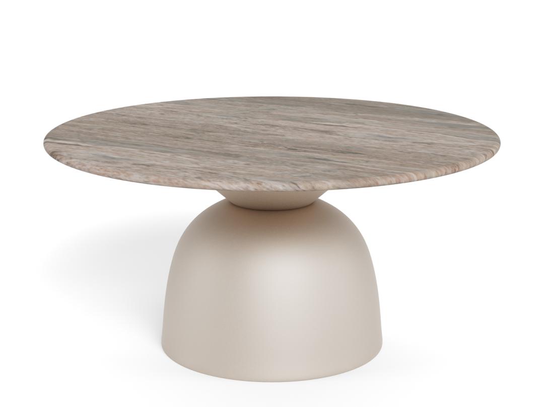 Ronde Salontafel Chardai Marmer, 80cm