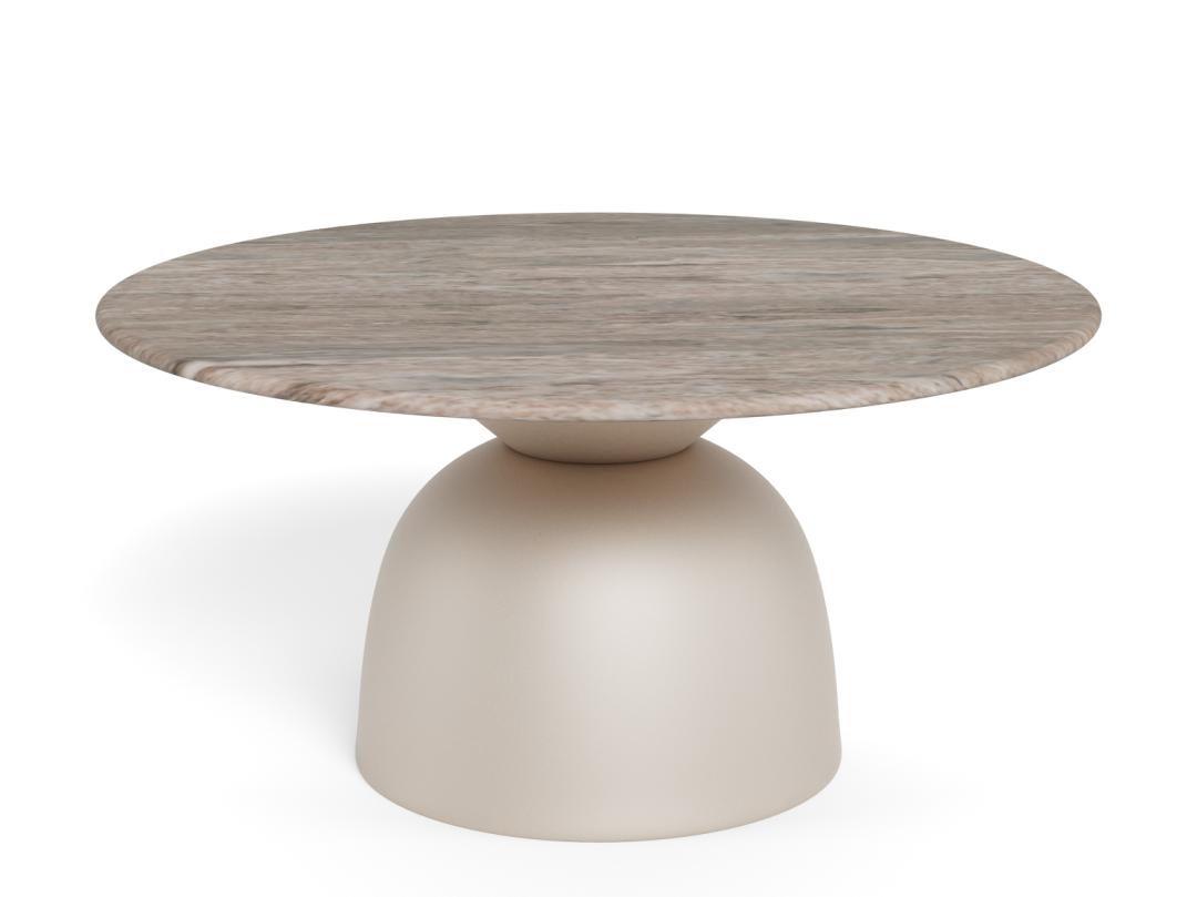 Ronde Salontafel Chardai Marmer, 80cm