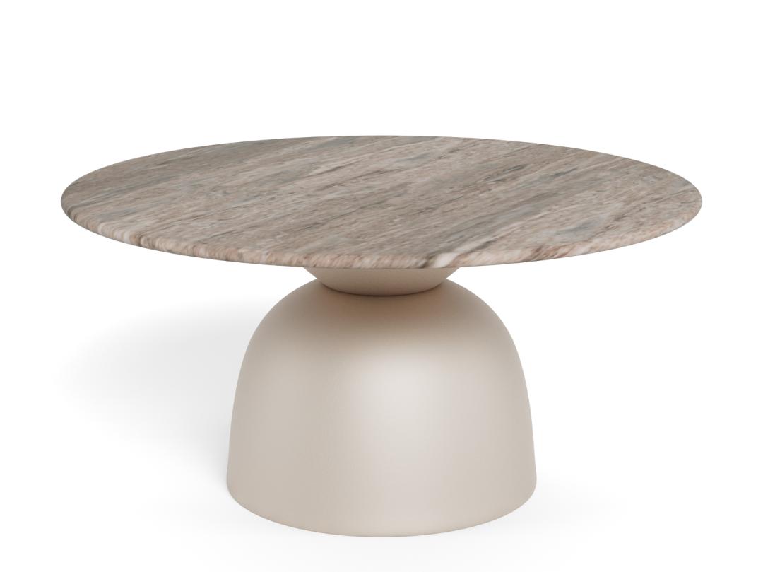 Ronde Salontafel Chardai Marmer, 80cm