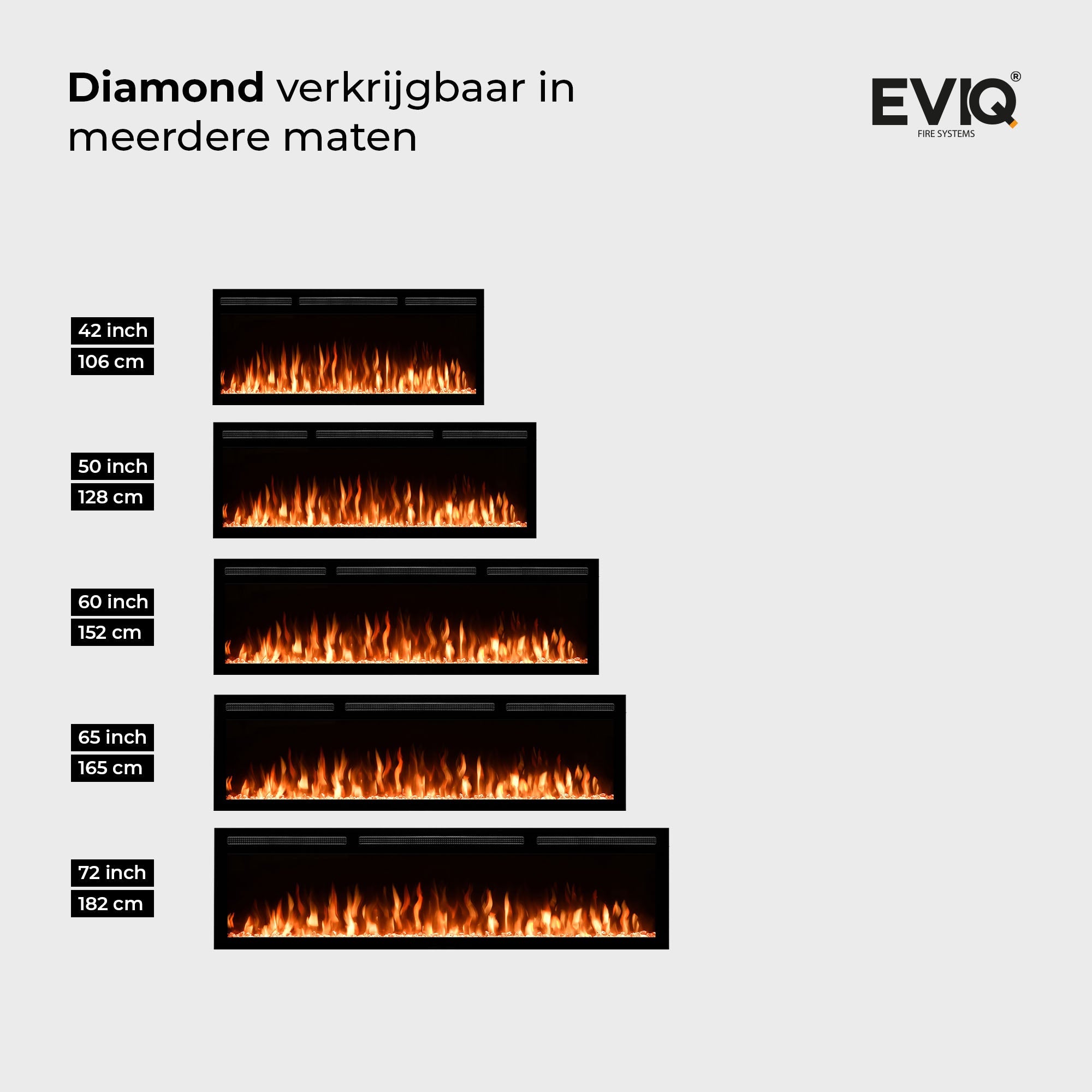 Elektrische sfeerhaard Diamond Inbouwhaard