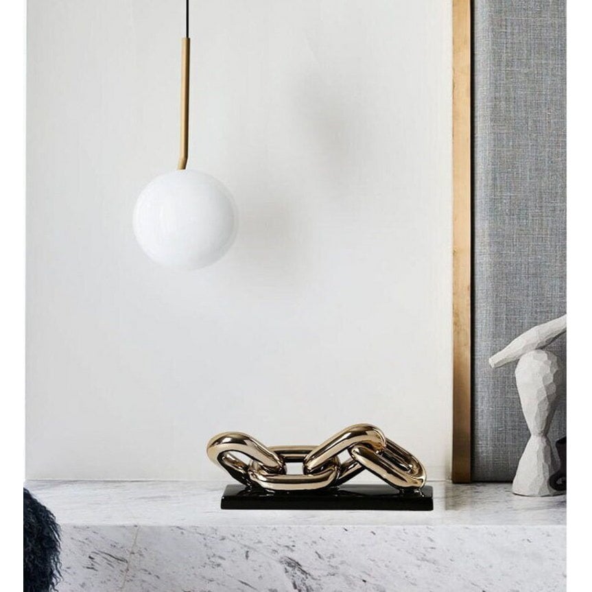 Moderne Luxe Gouden Ketting Art 4 Schakel LARGE