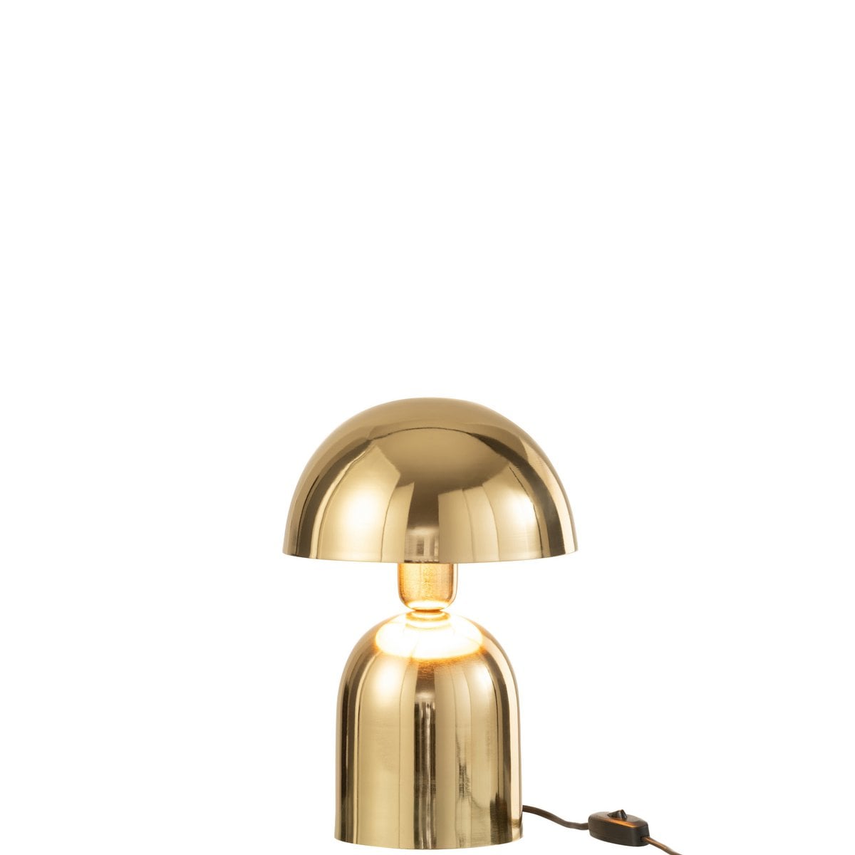 J-Line tafellamp Paddenstoel - metaal - blinkend goud