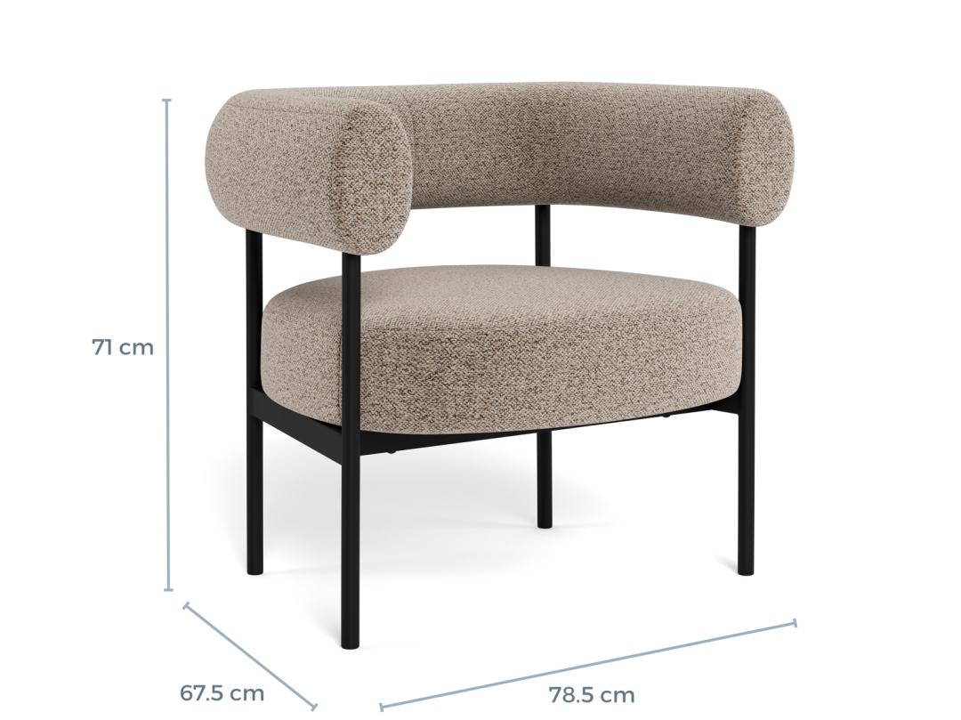 Fauteuil Jhamal kleur Beige