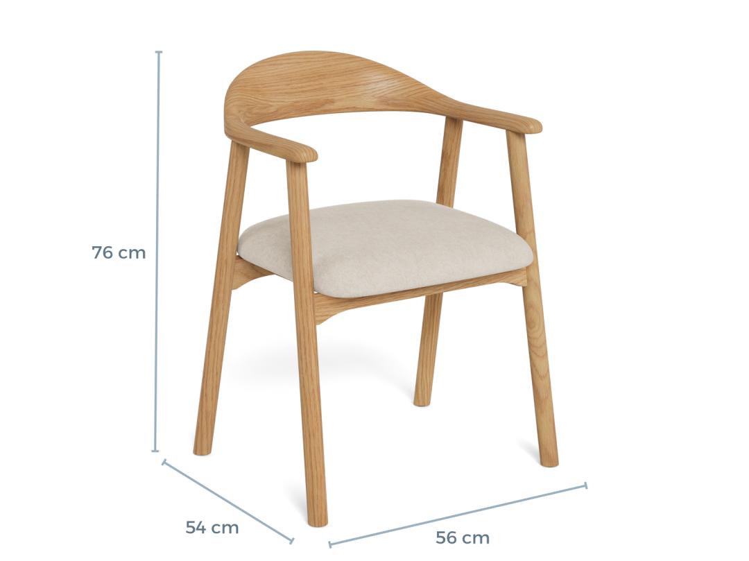 Addi dining chair with armrest (set of 2)