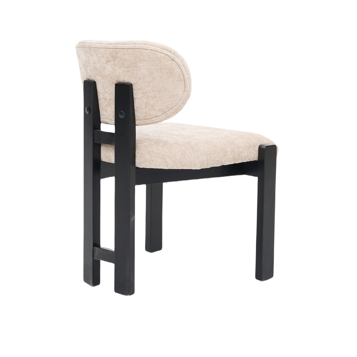 Chair Desirey Zwart/Creme