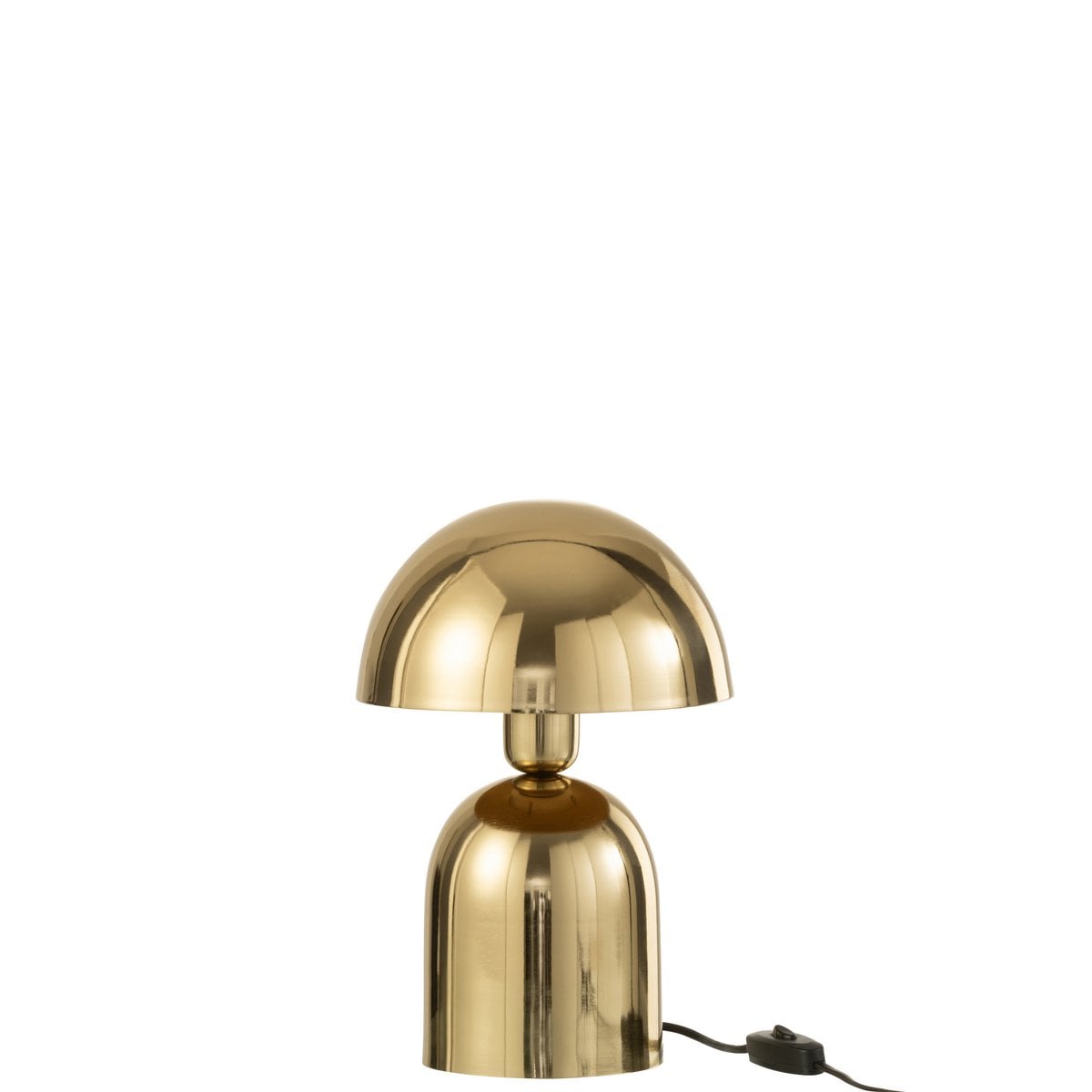 J-Line tafellamp Paddenstoel  - metaal - blinkend goud