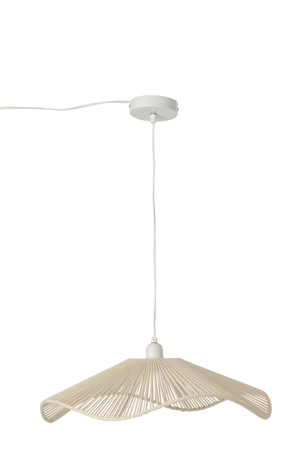 Hanglamp Rope Flax Greige – 49 cm