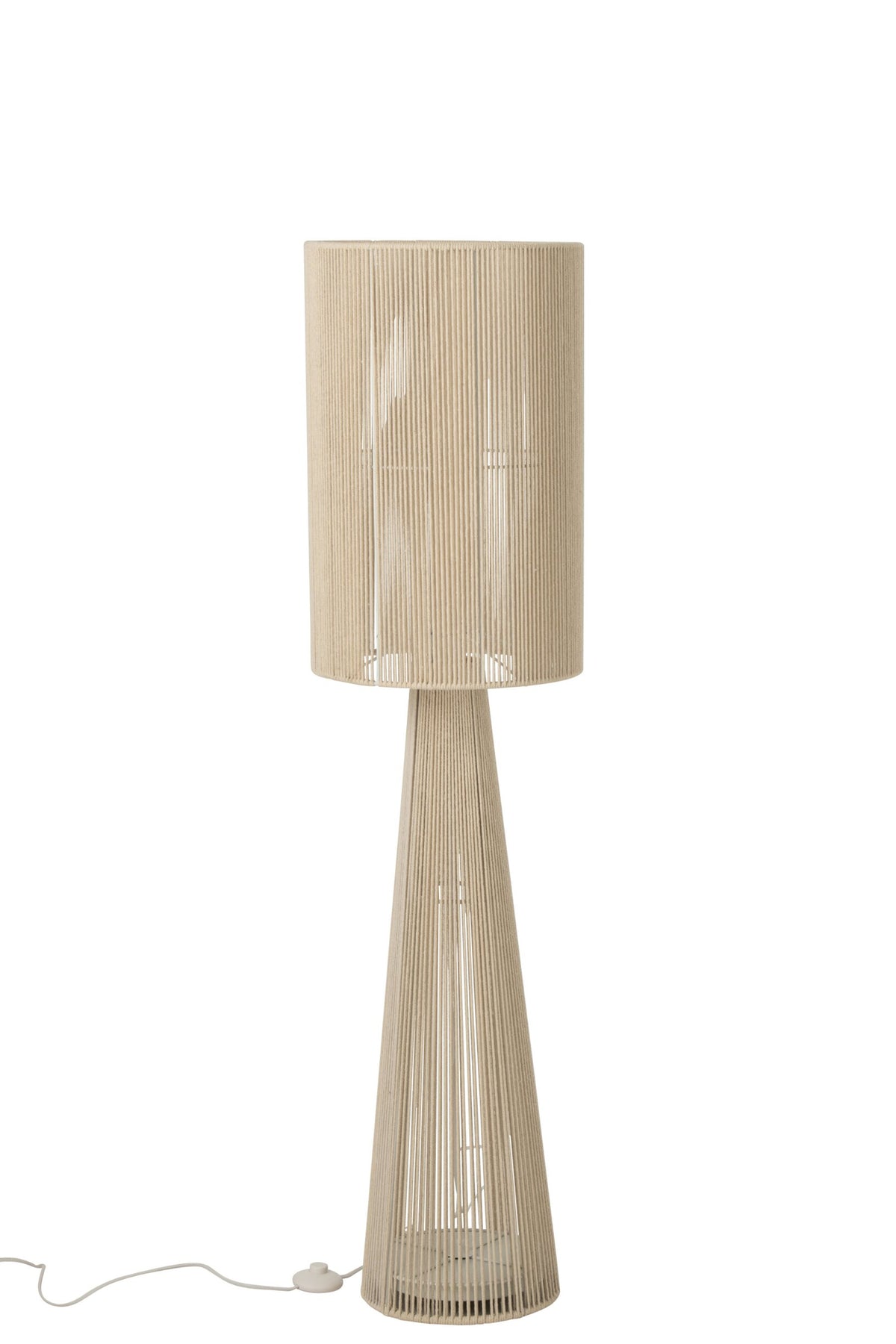 Vloerlamp Rope Cloth Greige Medium – 140 cm