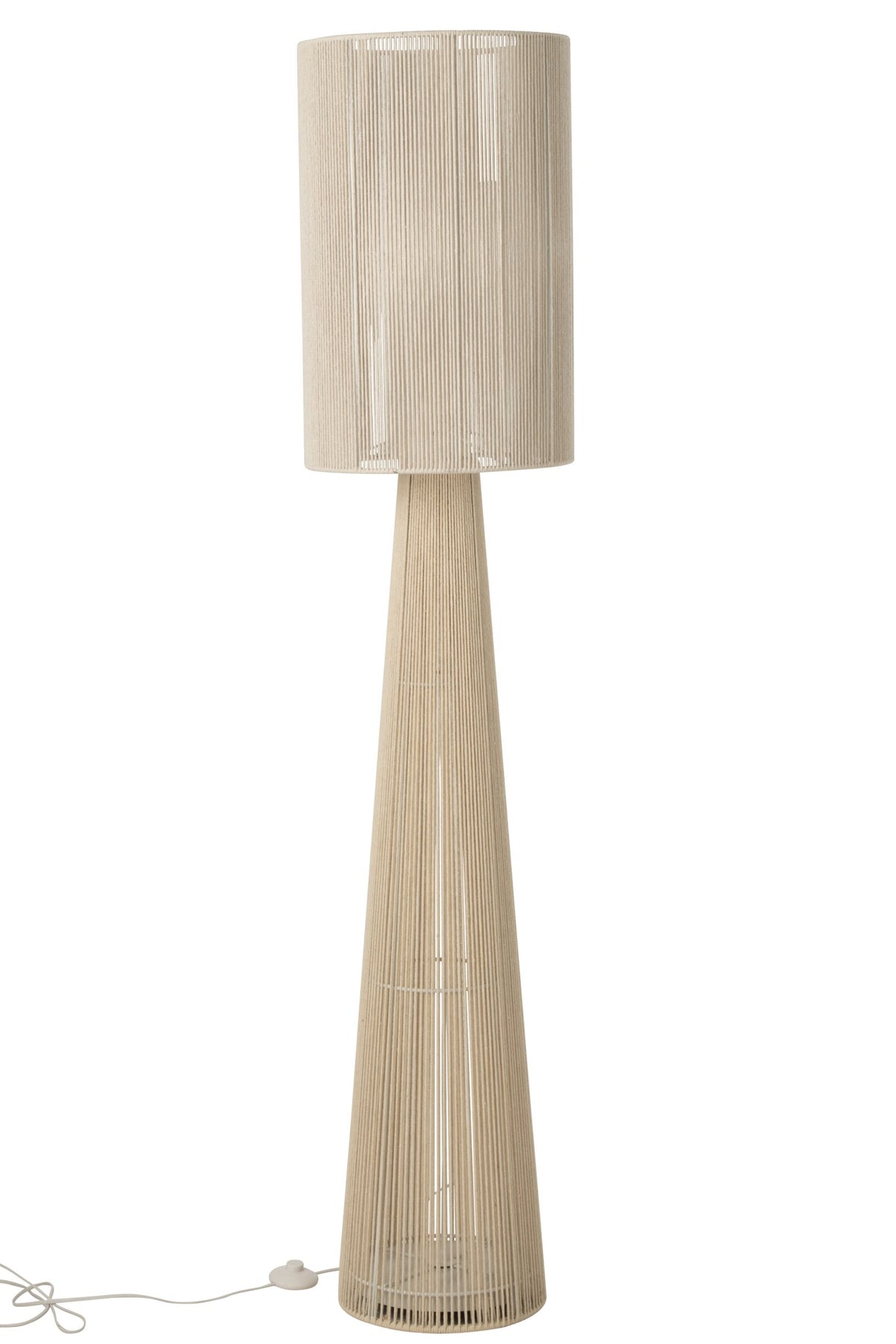 Vloerlamp Rope Cloth Greige – 170 cm