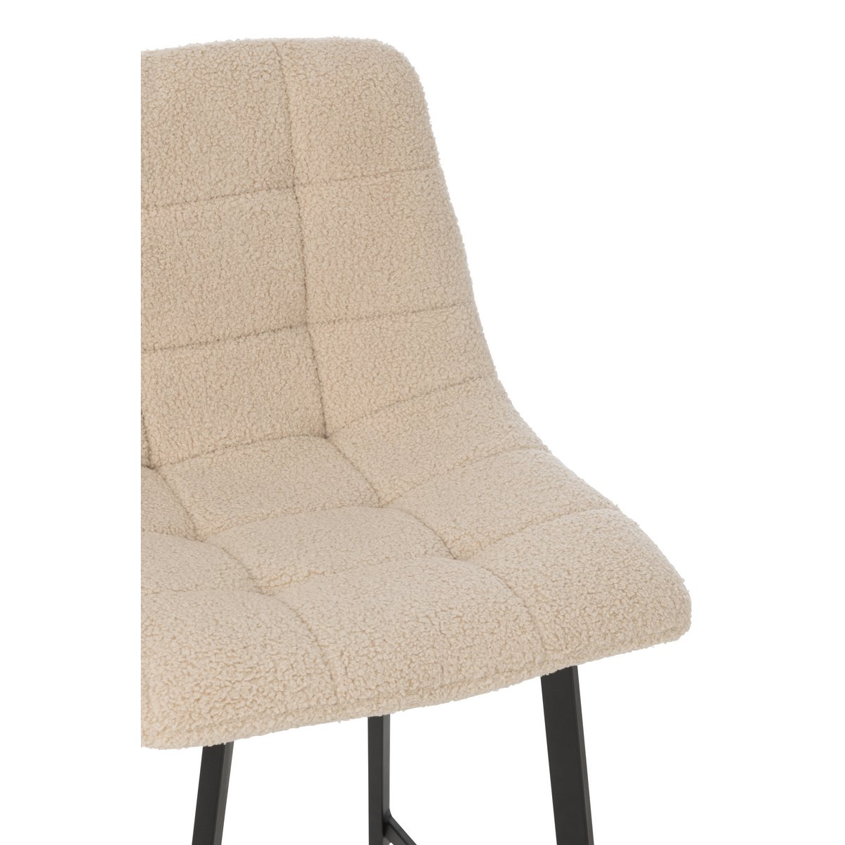 J-Line Barstoel Kent Metaal/Polyester Wit