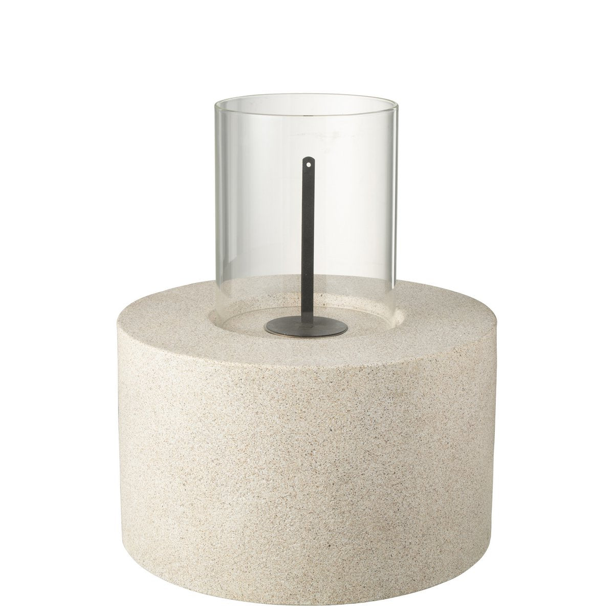 J-Line Tafelhaard Bio-Ethanol Rond Mgo Grijs