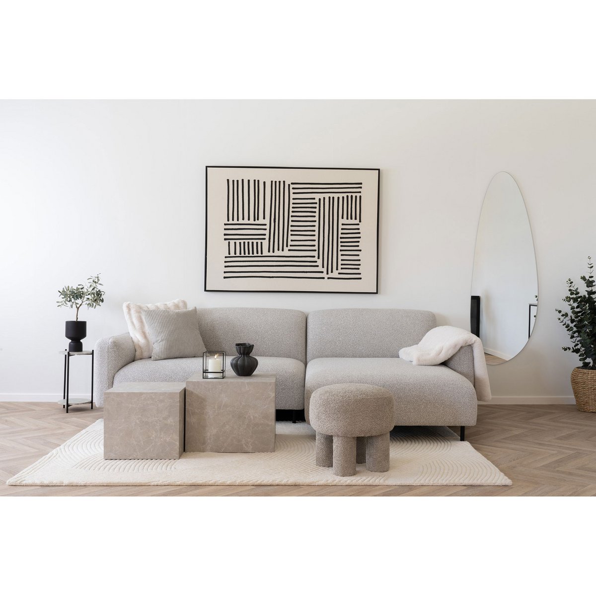 Vloerkleed Ivoor 160x230cm