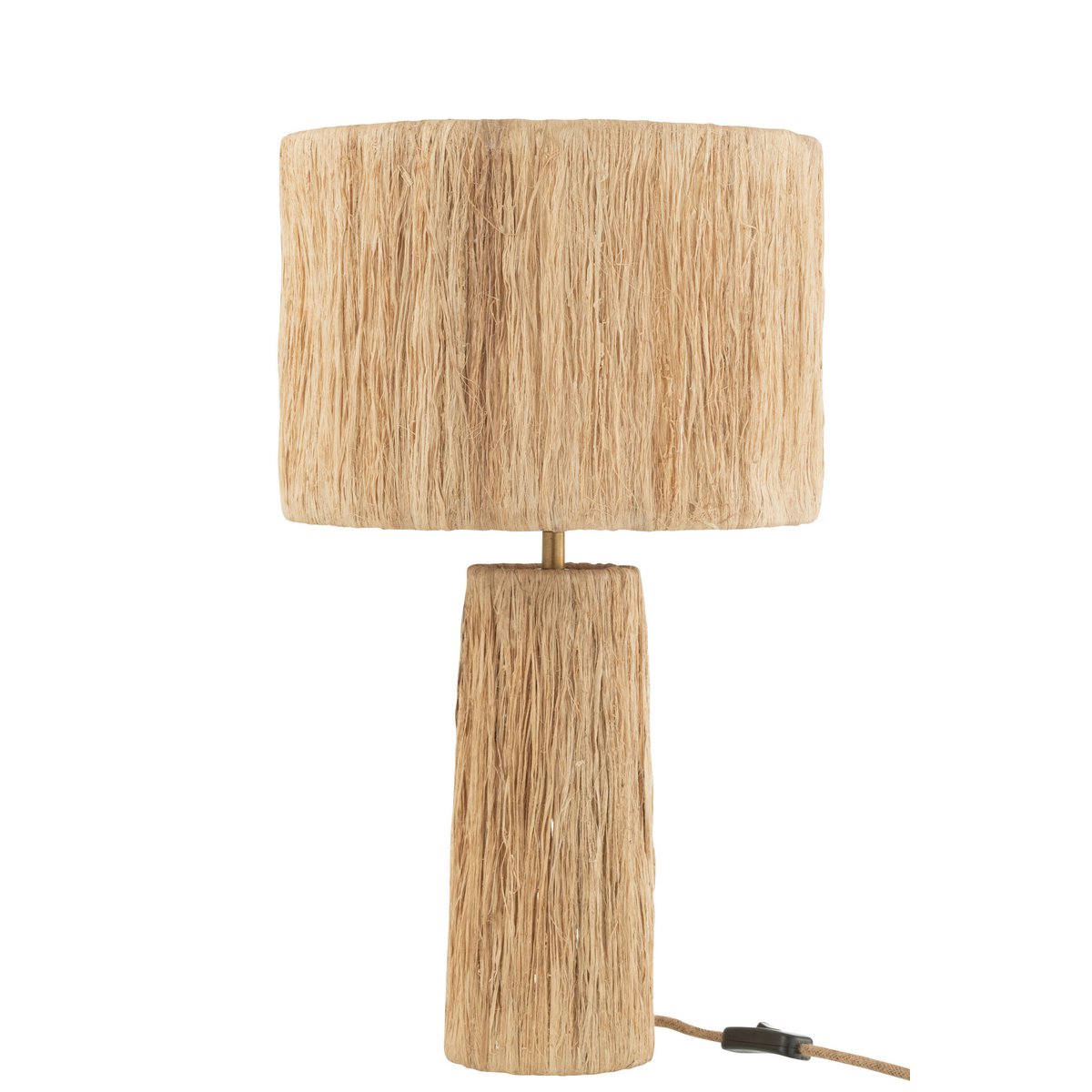 J-Line tafellamp Bananenbladeren - jute - naturel