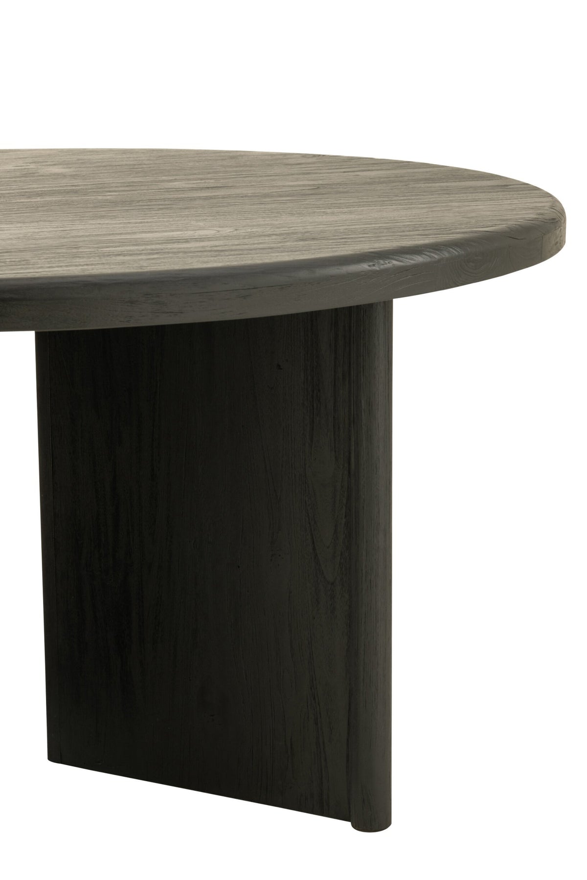 Ronde Eettafel Teakhout Zwart – Ø150 cm